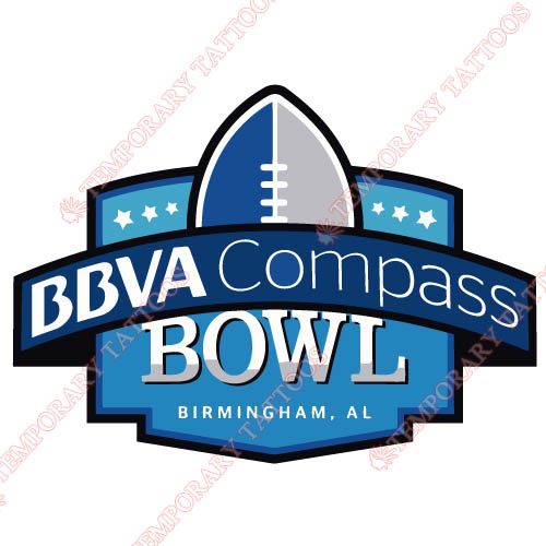 BBVA Compass Bowl Primary Logos 2011 Pres Customize Temporary Tattoos Stickers N3244
